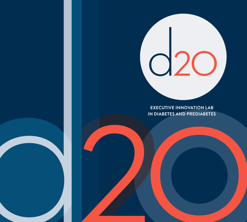 d20 Executive Innovation lab Logo blue and orange