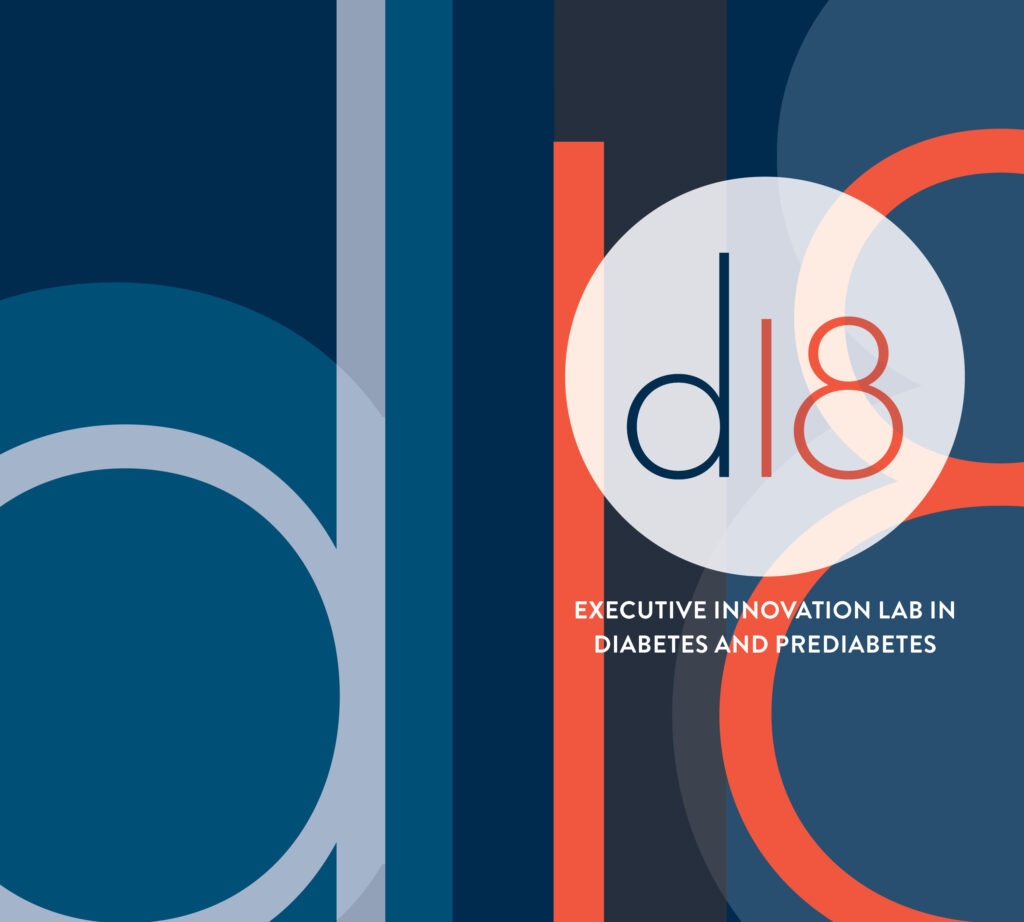 d18 Executive Innovation lab Logo blue and orange