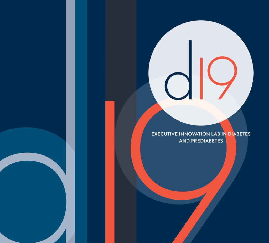 d19 Executive Innovation lab Logo blue and orange